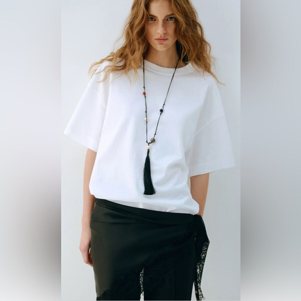 Marc Jacob Decadence Chunky Link black Tassel trend Necklace New